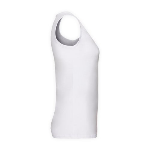 Wit katoenen tanktop voor dames.