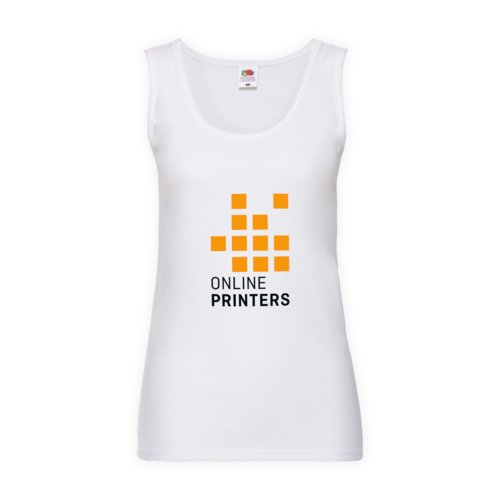Witte katoenen tanktop voor dames.