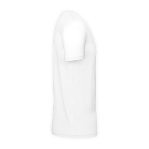 Wit katoenen T-shirt voor heren met korte mouwen.