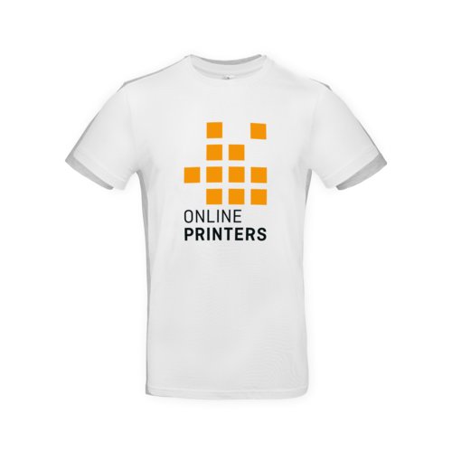 Asgrijze katoenen T-shirt voor heren.