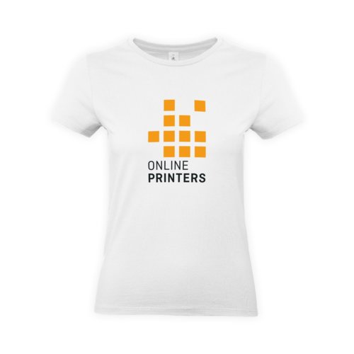 Asgrijze katoenen T-shirt voor dames met korte mouwen.