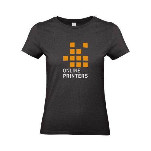 Zwart katoenen T-shirt met korte mouwen.