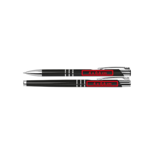 Schrijfset met pen en etui.