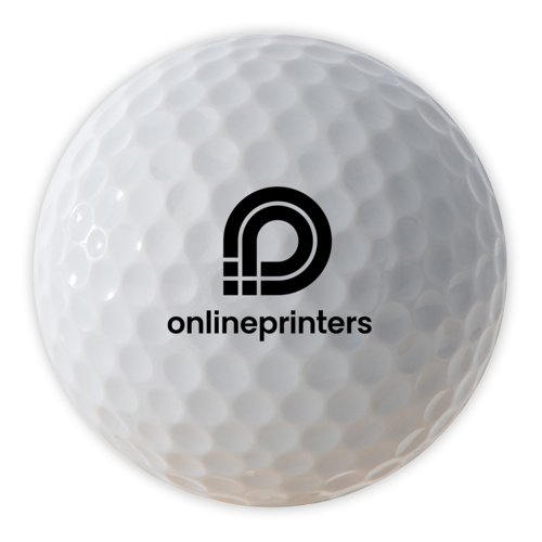 Witte golfbal in een set van 3 met kuiltjes.