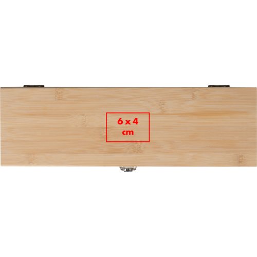Houten wijnkist met sluiting en ruimte voor n fles.