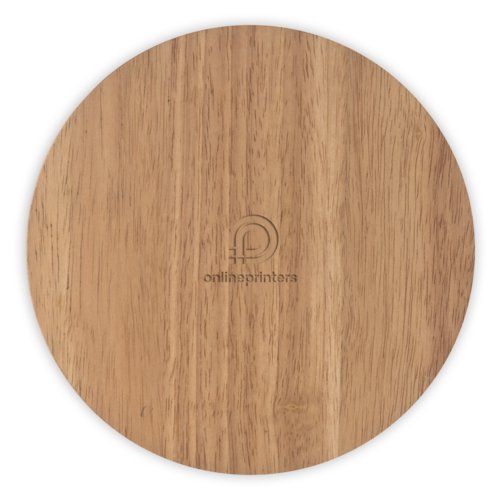 Bruine houten kaasplank met patroon.