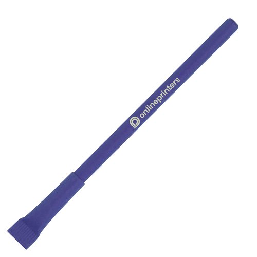 Blauwe inktloze pen met patroon.