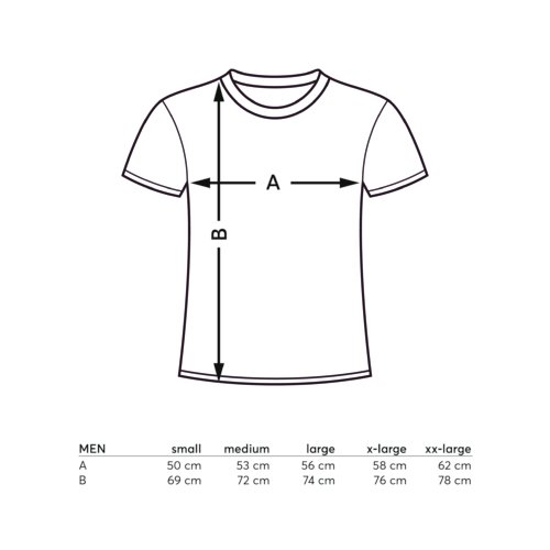 Katoenen T-shirt met korte mouwen en ronde hals, unisex.