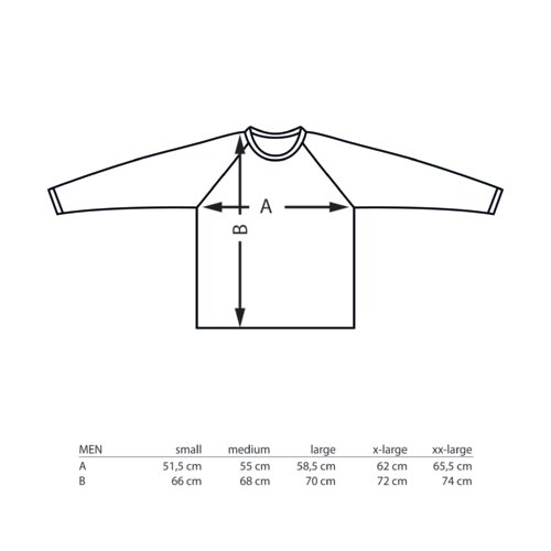 Sweatshirt van stof met lange mouwen.