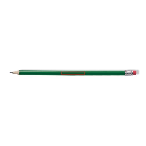 Hickory houten potlood met gum.