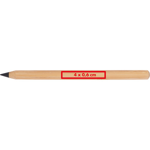 Licht bamboe schrijfinstrument met stift.