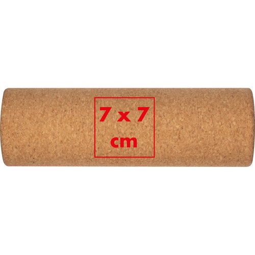 Bruine massage roller van kurk.