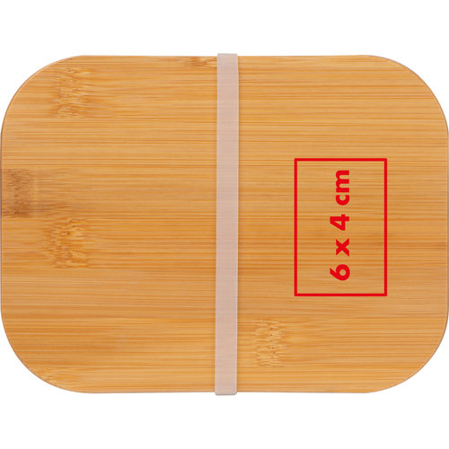 Houten broodtrommel met elastiek.