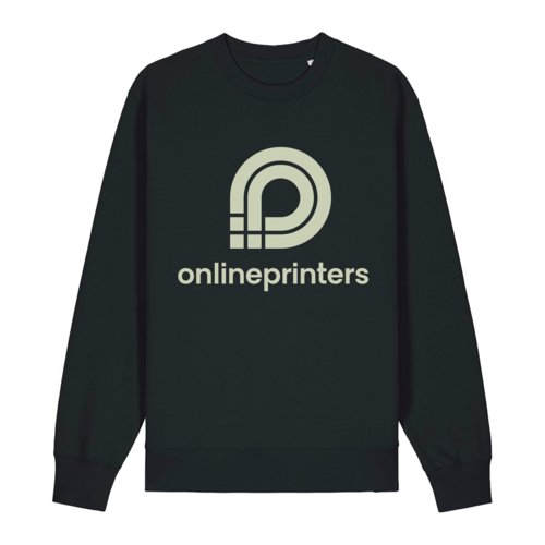 Donkergrijs katoenen sweatshirt, unisex.