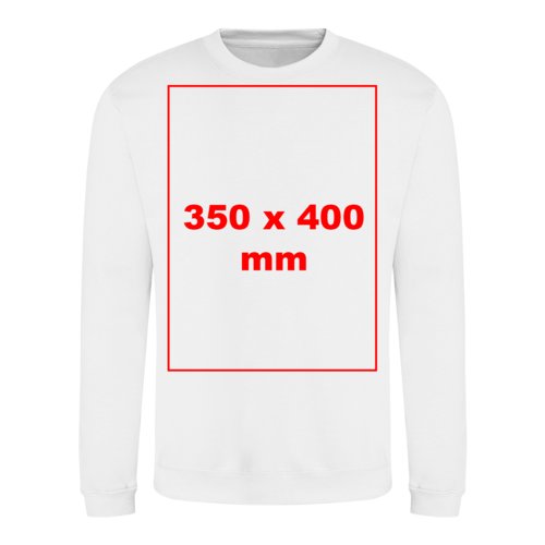 Unisex sweatshirt van stof met lange mouwen.