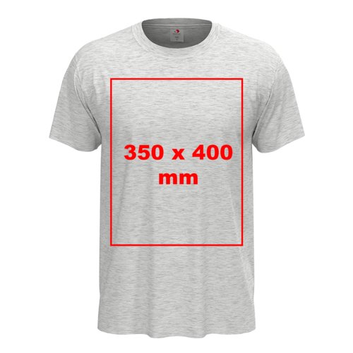 Grijs katoenen T-shirt met korte mouwen en ronde hals.