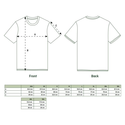 Katoenen T-Shirt met korte mouwen en ronde hals, Unisex.
