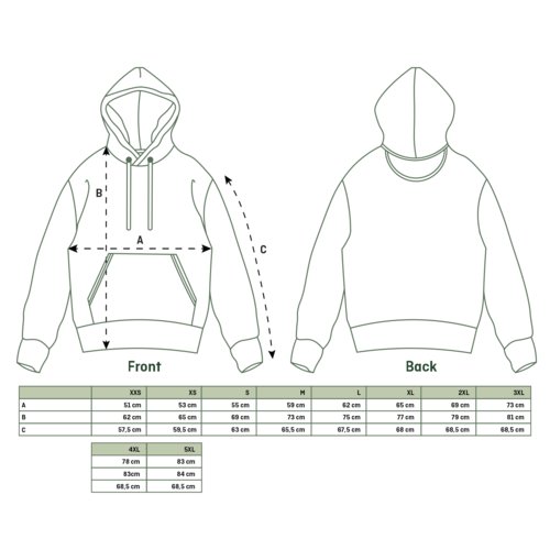 Katoenen hoodie met trekkoord en kangoeroezak.