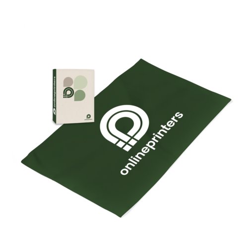 Groene microvezel active towel.