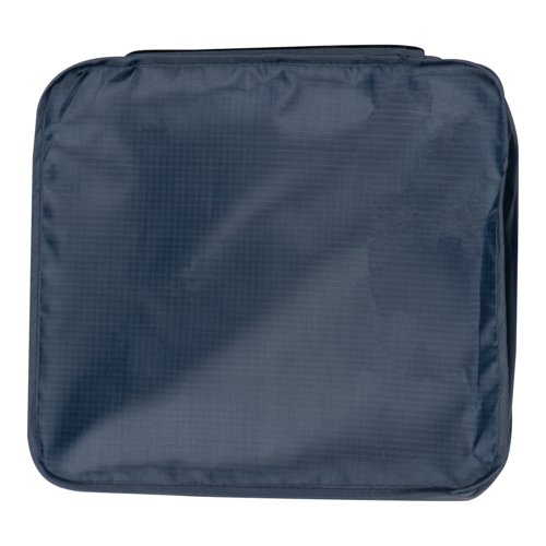 Donkerblauwe textiel reisset, 4-delig.