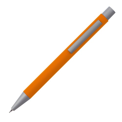 Oranje vulpotlood met clip.