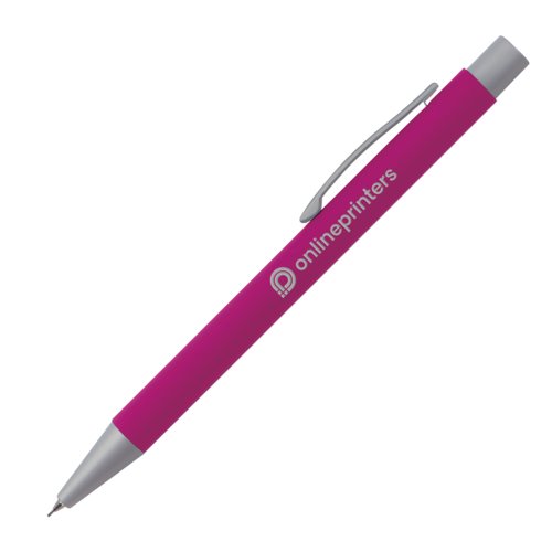 Roze vulpotlood met clip en vullingen.