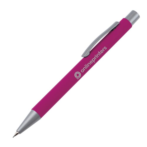 Roze vulpotlood met clip en vullingen.