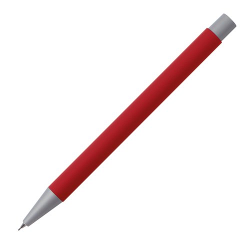 Rood vulpotlood met metalen elementen.