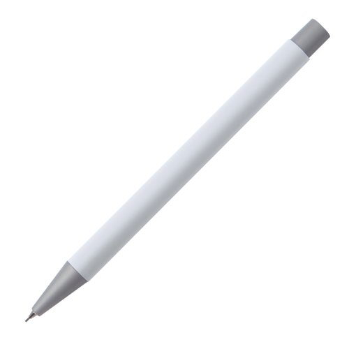 Wit vulpotlood met stift en drukmechanisme.