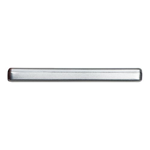 Grijze powerbank met 5.000 mAh laadcapaciteit.