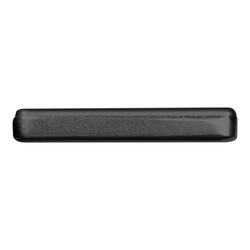 Zwarte powerbank met 5.000 mAh laadcapaciteit.