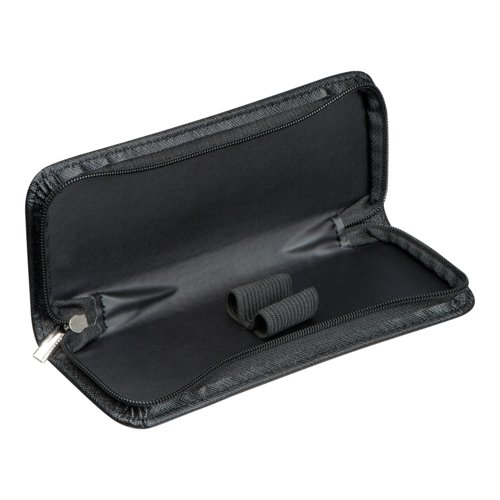 Zwarte RPU etui met ritssluiting.