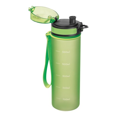 Appelgroene Tritan waterfles met lus.