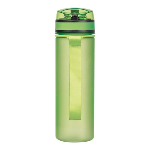 Appelgroene Tritan waterfles met draaglus.
