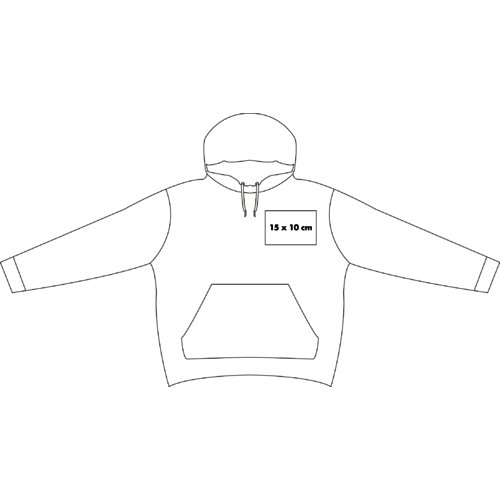 Katoenen hoodie met capuchon en kangoeroezak.