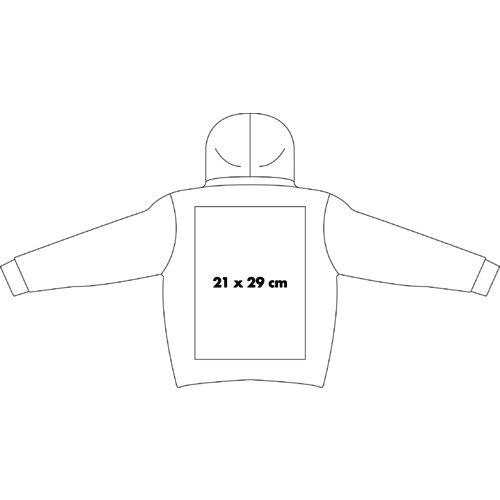 Hoodie van katoenmix met capuchon en kangoeroezak.