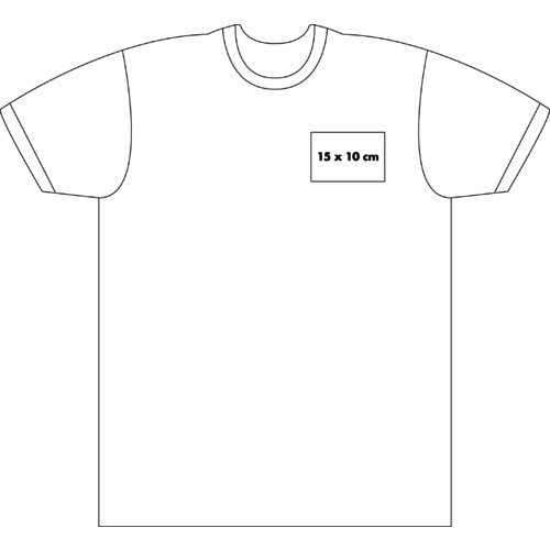 Katoenen T-shirt met korte mouwen voor heren.