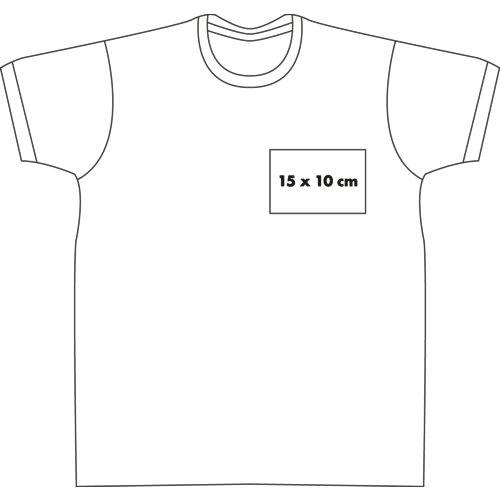 Wit katoenen T-shirt voor mannen met korte mouwen en ronde hals.