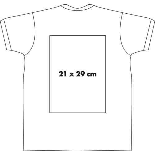 Katoenen T-shirt voor heren met korte mouwen.