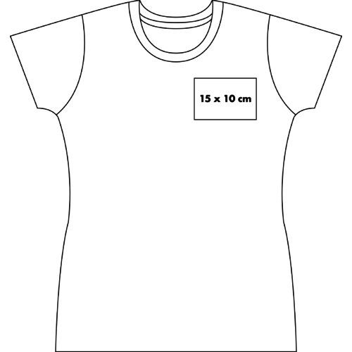 Dames T-shirt van katoen met korte mouwen.