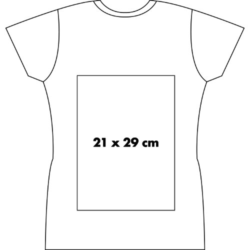 Wit katoenen T-shirt met V-hals voor dames.