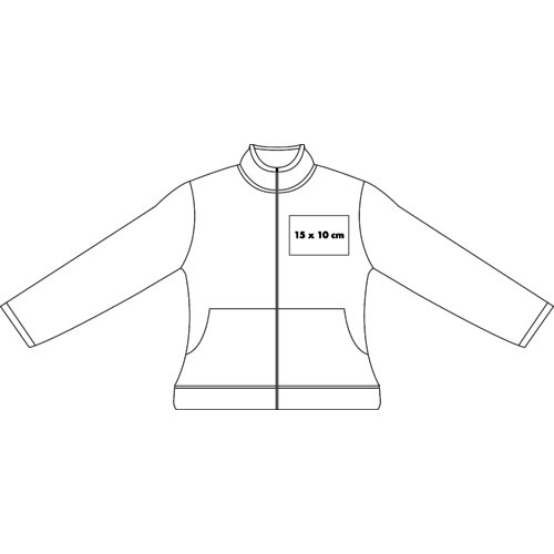 Sweatshirt jack van katoen voor dames met volledige ritssluiting.