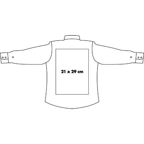 Poplin overhemd voor heren met lange mouwen en knoopsluiting.