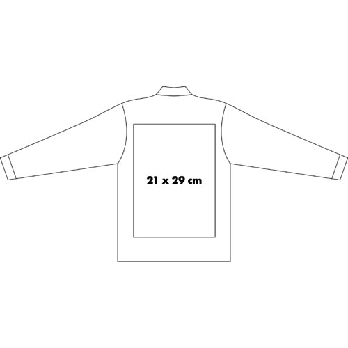 Polo met lange mouwen voor heren met knoopsluiting.