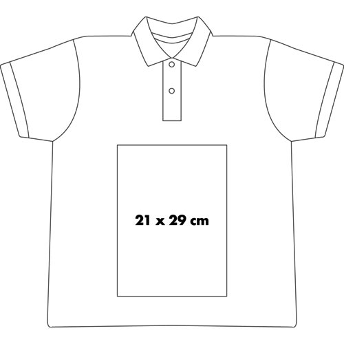 Katoenen poloshirt met korte knoopsluiting voor heren.
