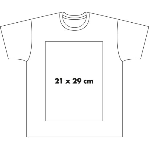 Wit stoffen T-shirt voor heren met korte mouwen.