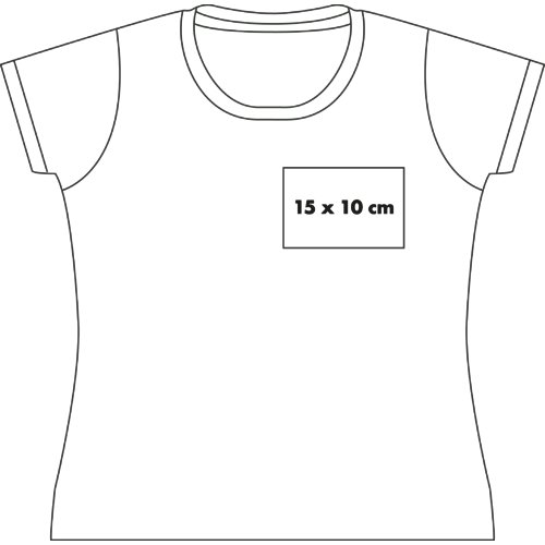 Katoenen T-shirt voor dames met korte mouwen.