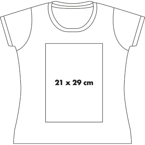 Katoenen T-shirt voor dames met ronde hals en korte mouwen.