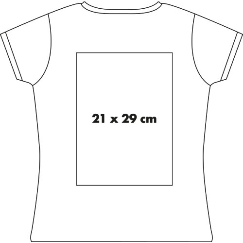 Katoenen T-shirt voor dames met korte mouwen.