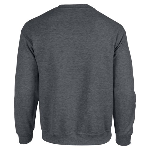 Grijs gemleerd sweatshirt van katoenmix voor heren.
